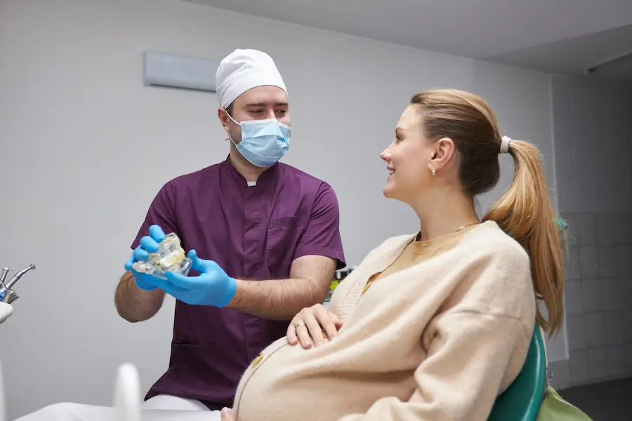 visita al dentista estando embarada