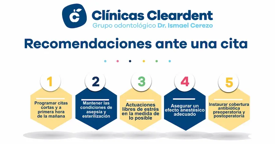 Recomendaciones ante una cita con el odontólogo , cleardent