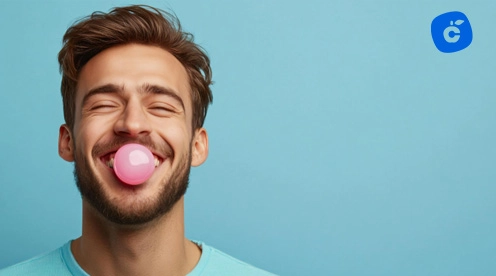 comer chicles con brackets